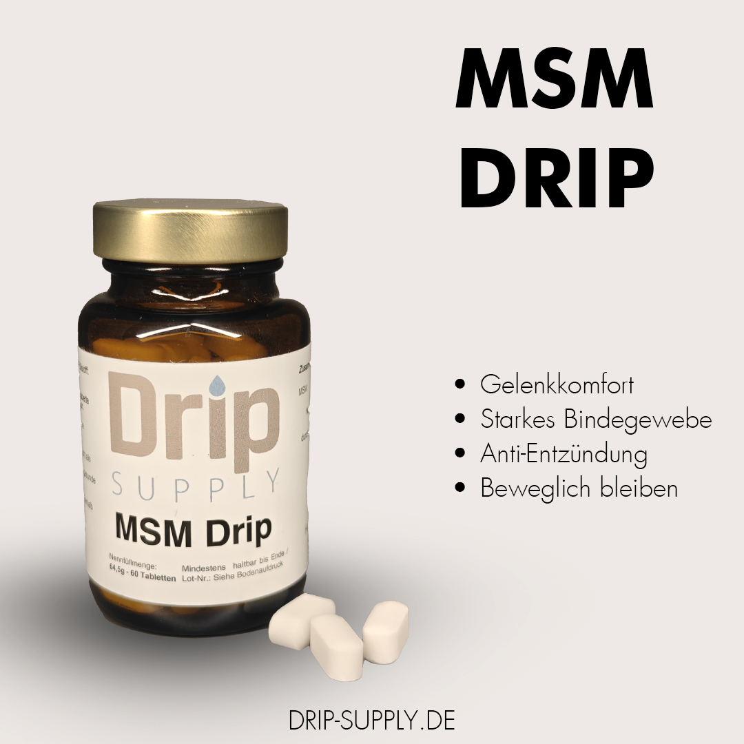 MSM Drip – Bindegewebe & Beweglichkeit